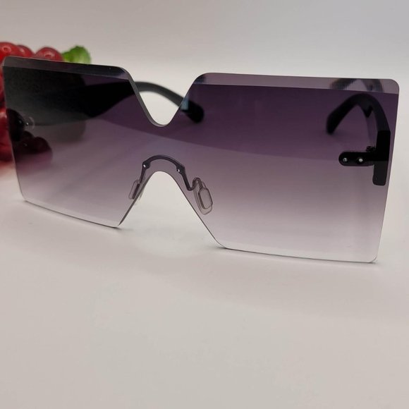 Unisex Retro Leopard Retro Fashion Colored Colored Sunglasses Square Frame - Picture 1 of 4